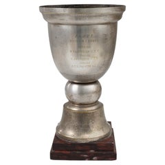 20th Century French Metal & Marble Goblet