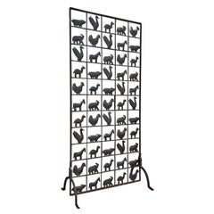 Paravent français du 20e siècle par Atelier de Marolles & Jean Touret