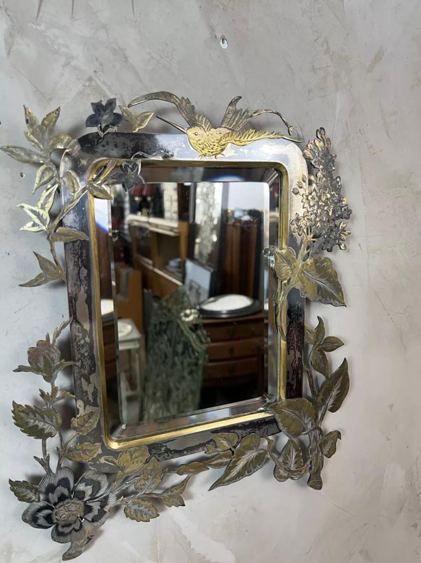20th century French Metal Mirror, 1900s For Sale 2