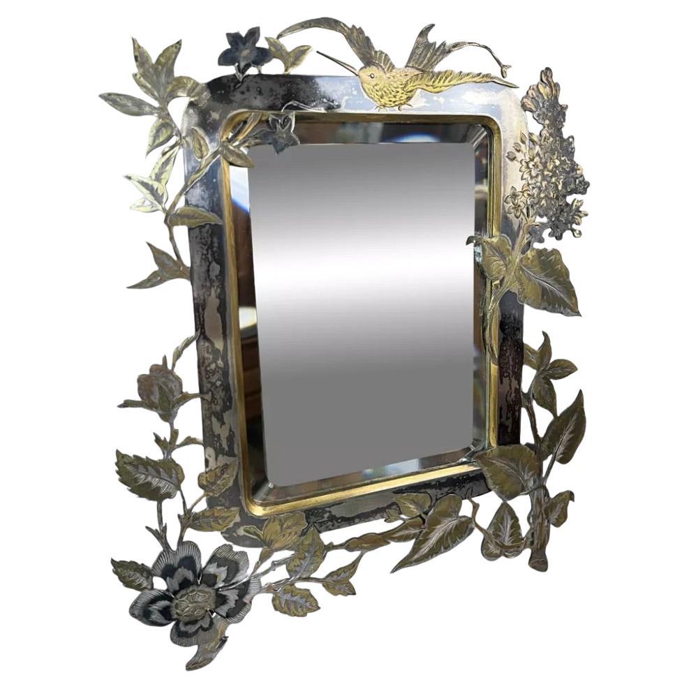 20th century French Metal Mirror, 1900s For Sale