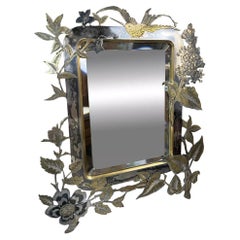 20th century French Metal Mirror, 1900s