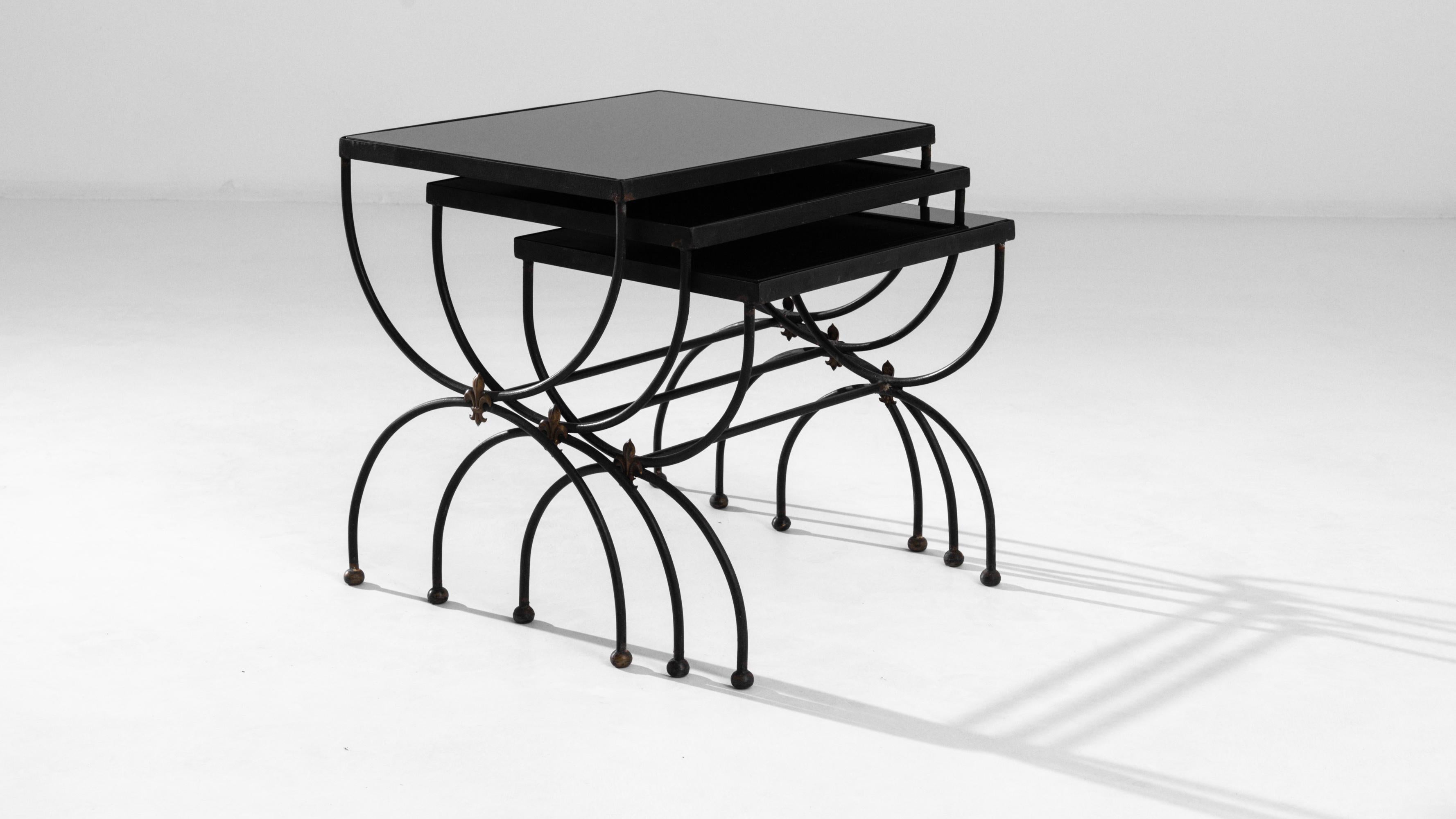 20th Century French Metal Nesting Table 7