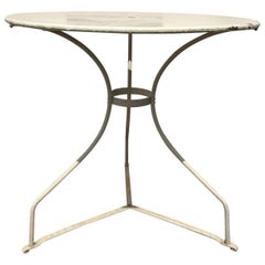 Antique 20th Century French Metal Painting Guéridon, 1920s