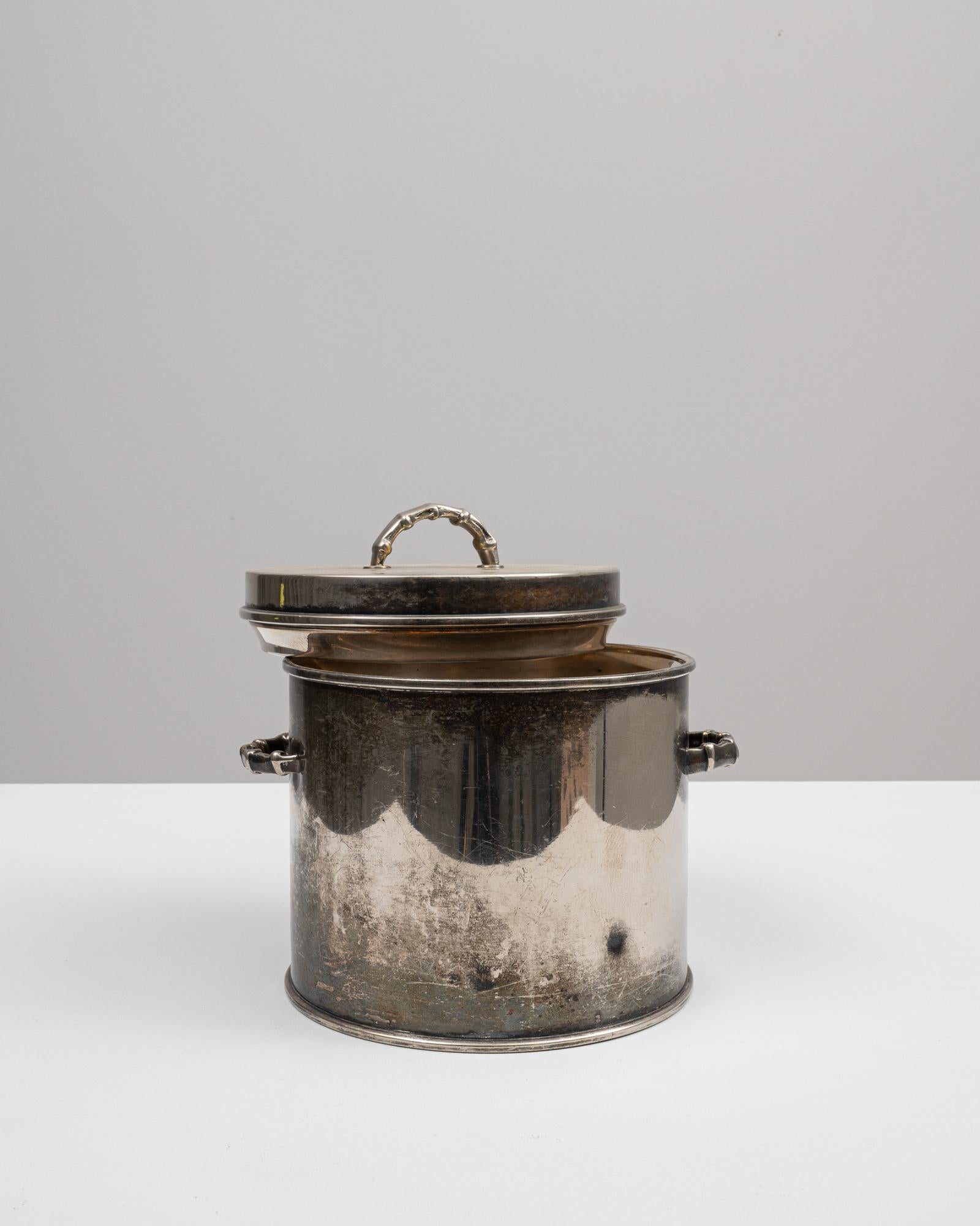 20th Century French Metal Pot With Lid For Sale 1