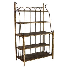 Etagère en métal française du 20ème siècle