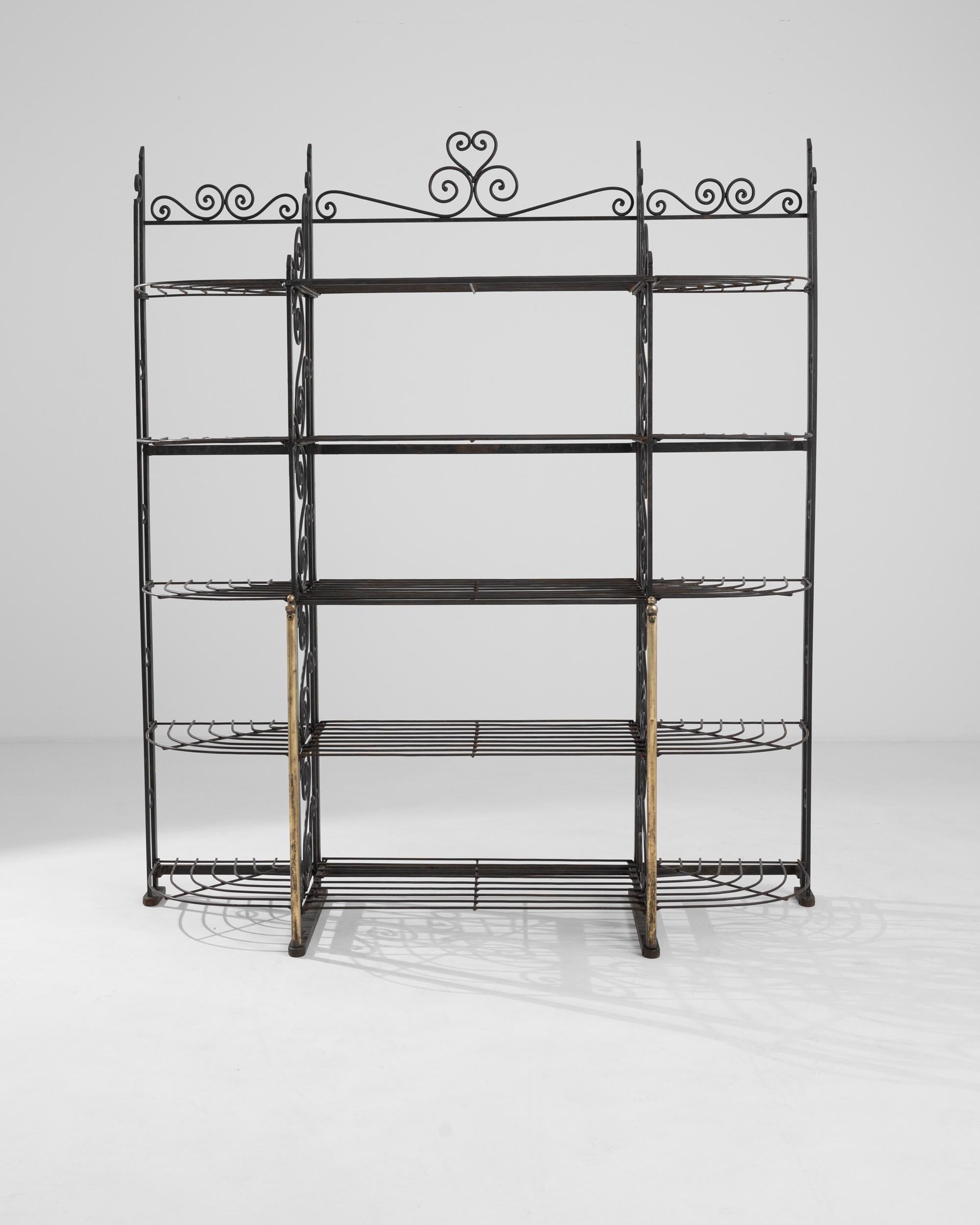French Provincial 20th Century French Metal Shelves