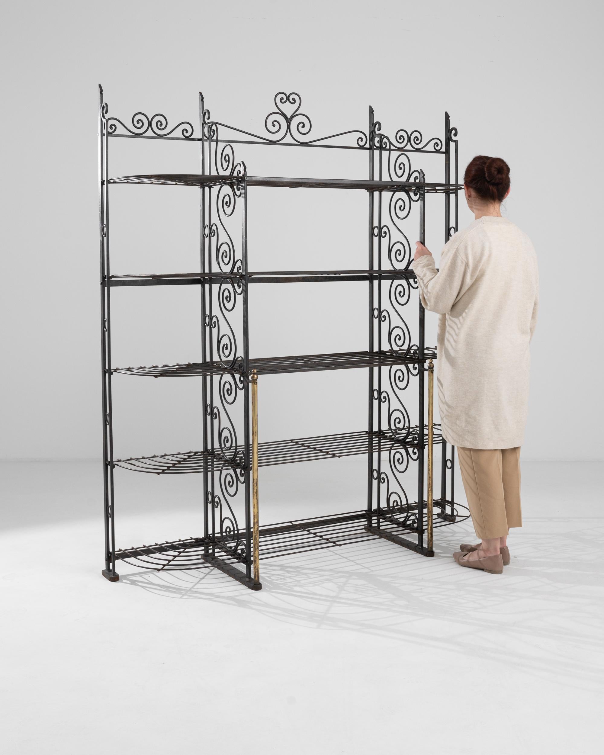 20th Century French Metal Shelves 1