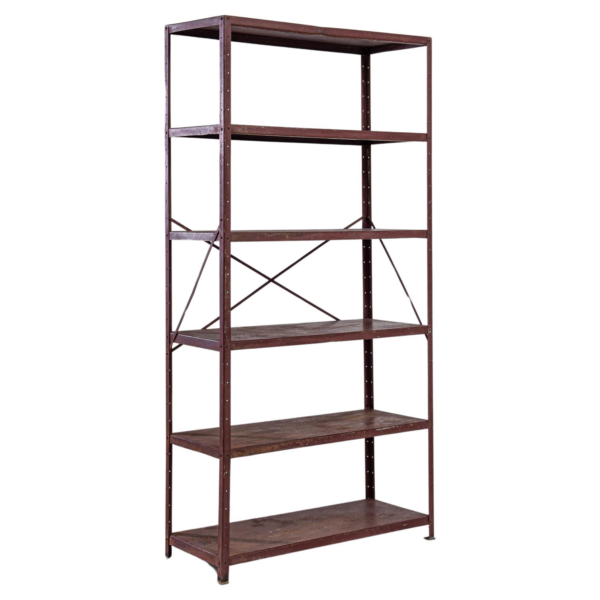 20th Century French Metal Shelves For Sale