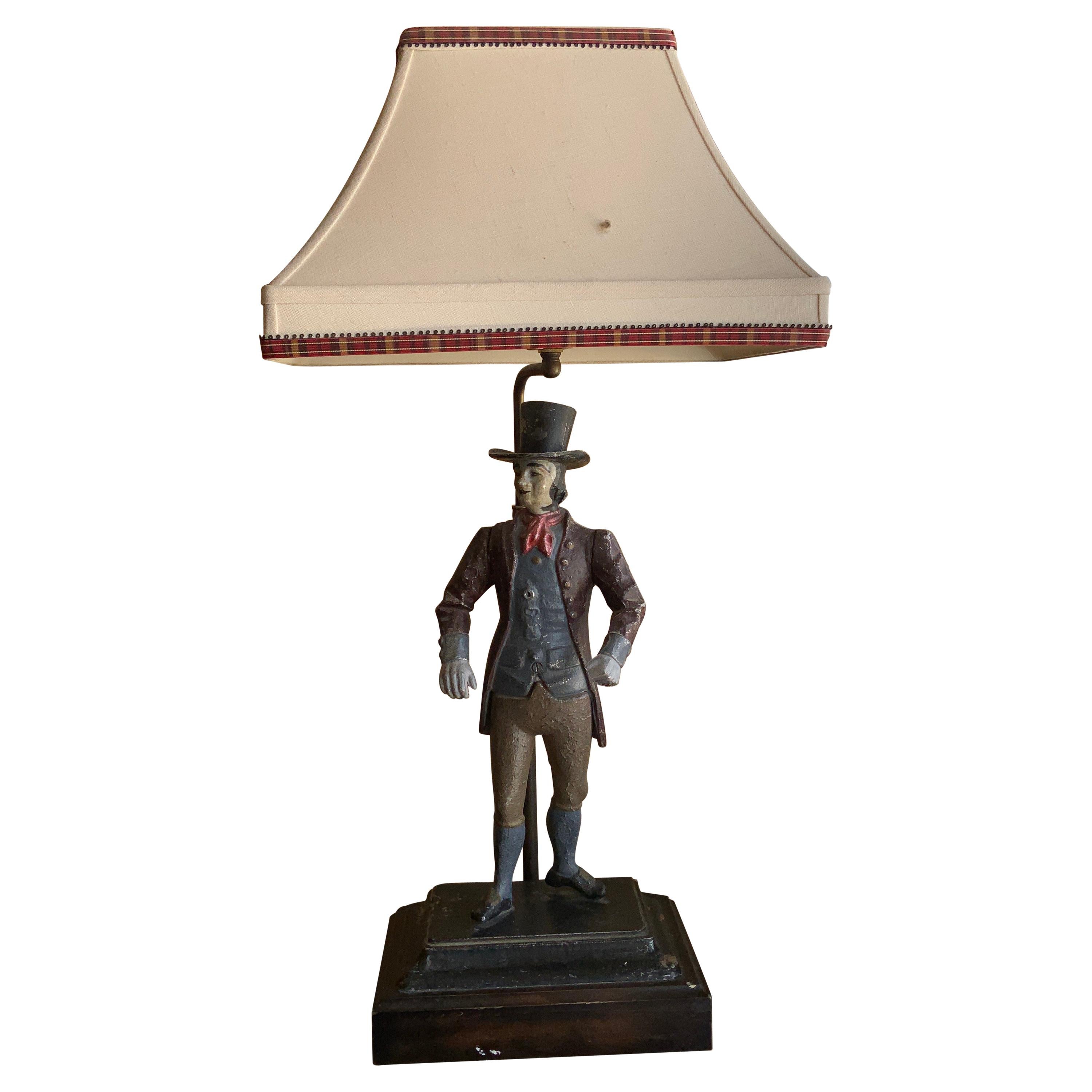 20th Century French Metal Side Lamp