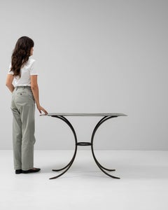 20th Century French Metal Side Table, Practical Design, Good Condition