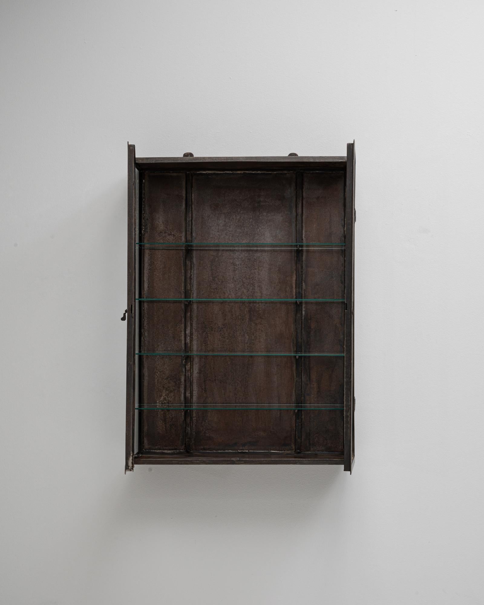 Französische Wandvitrine aus Metall des 20. im Angebot 8