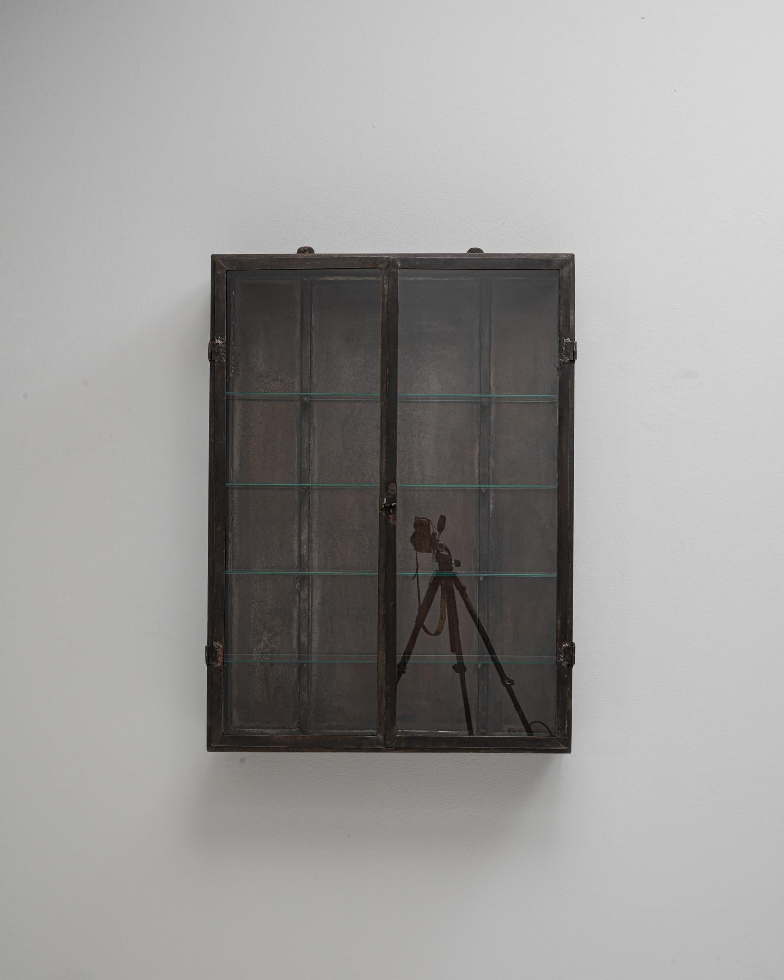 Französische Wandvitrine aus Metall des 20. im Angebot 10