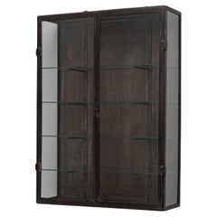 20th Century French Metal Wall Vitrine
