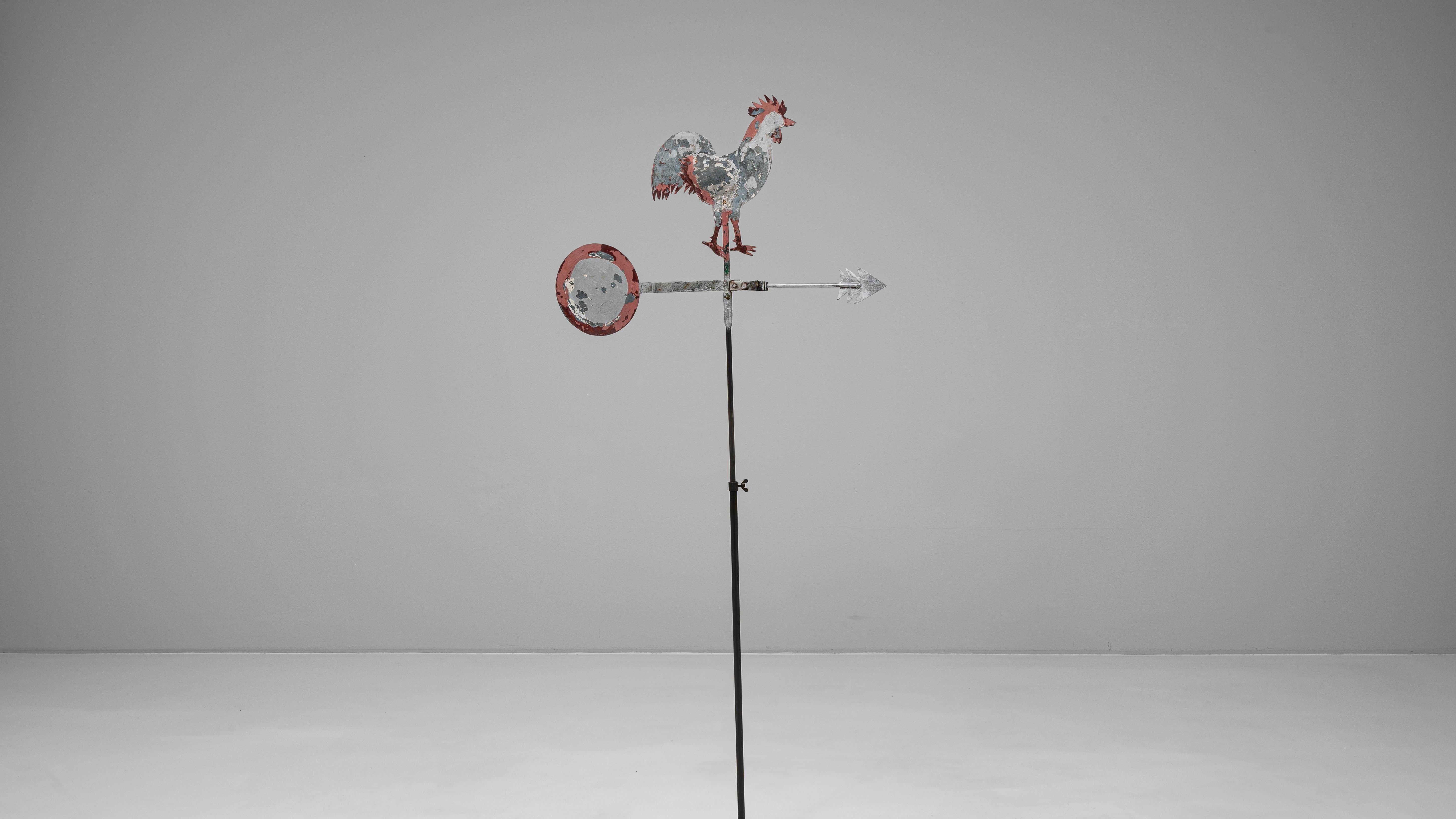 Veleta de metal francesa del siglo XX sobre soporte en venta 4