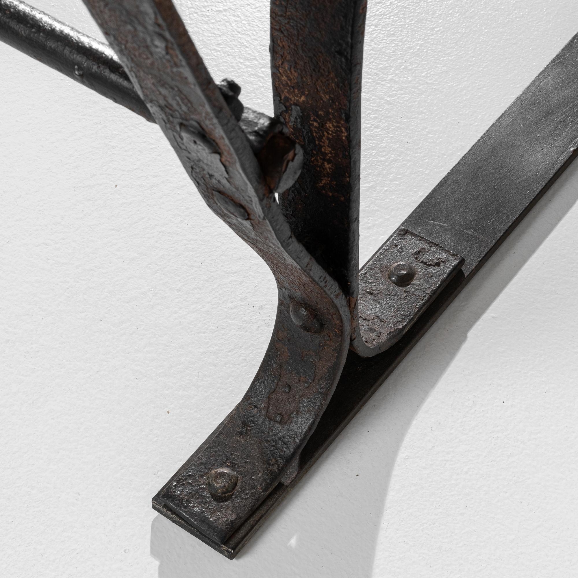 20th Century French Metal & Wooden Bench For Sale 6