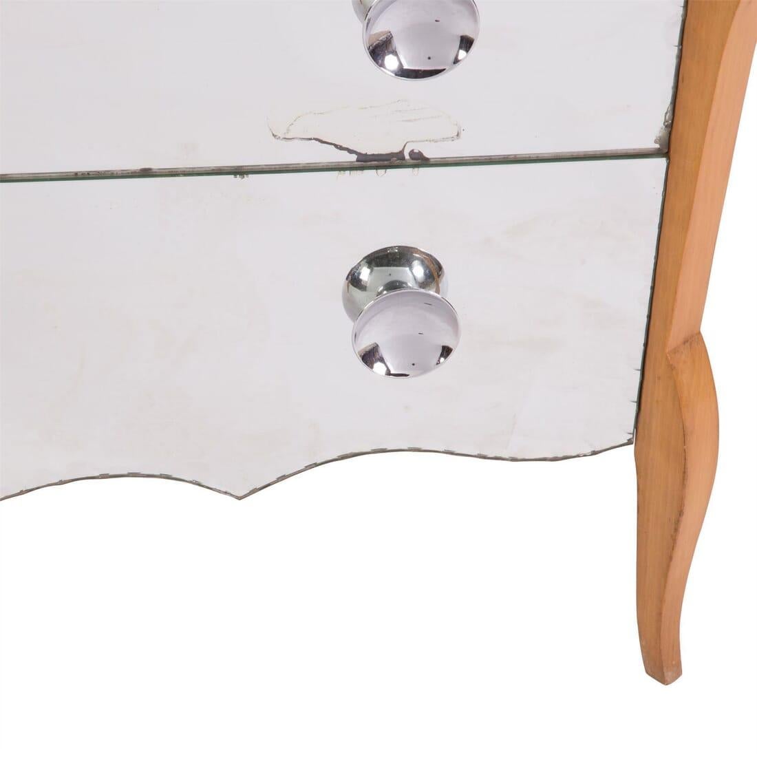 20th Century French Mirrored Chest 1