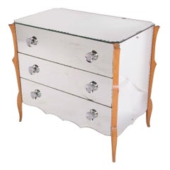 20th Century French Mirrored Chest