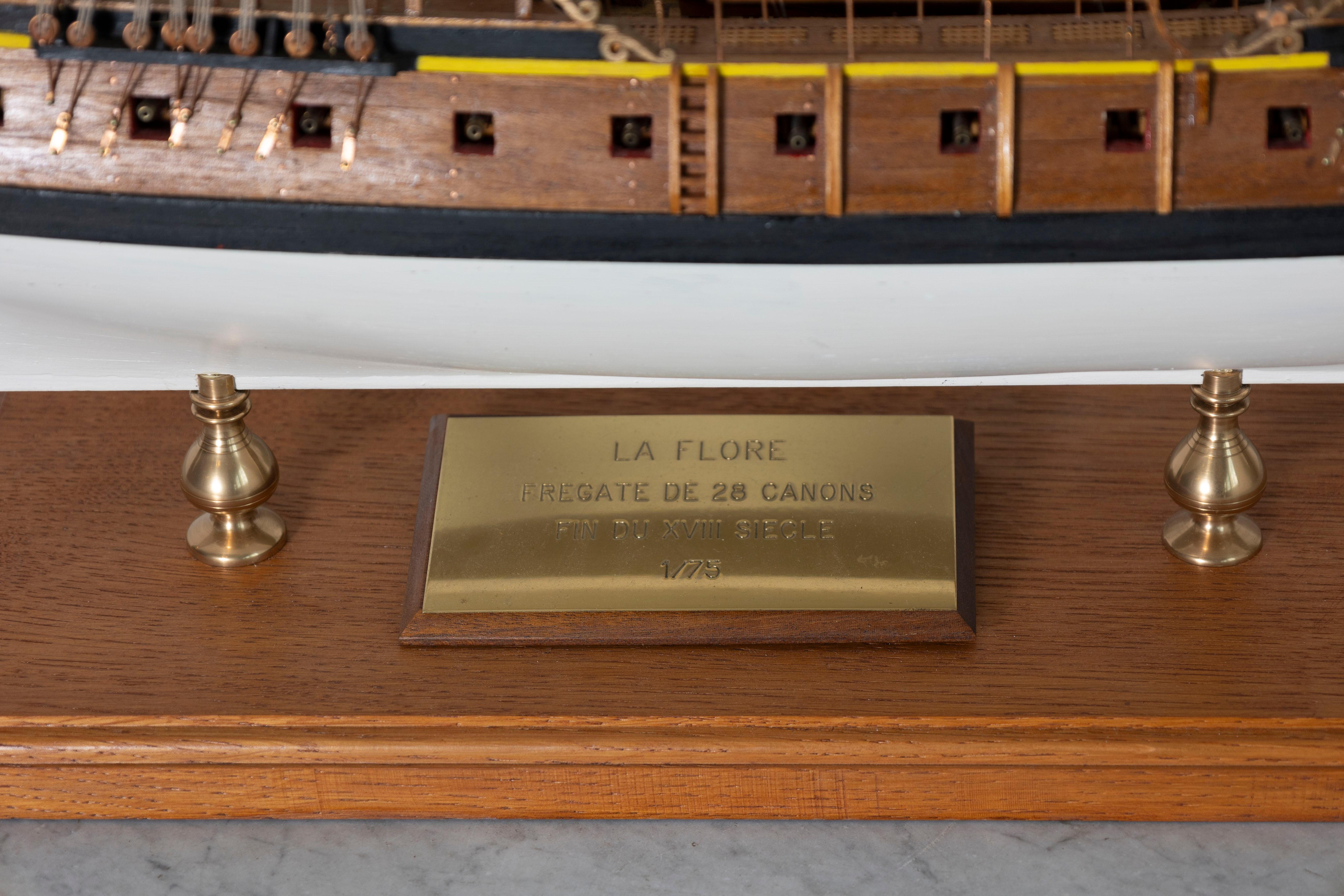 Hand-Crafted 20th Century French Model Boat For Sale