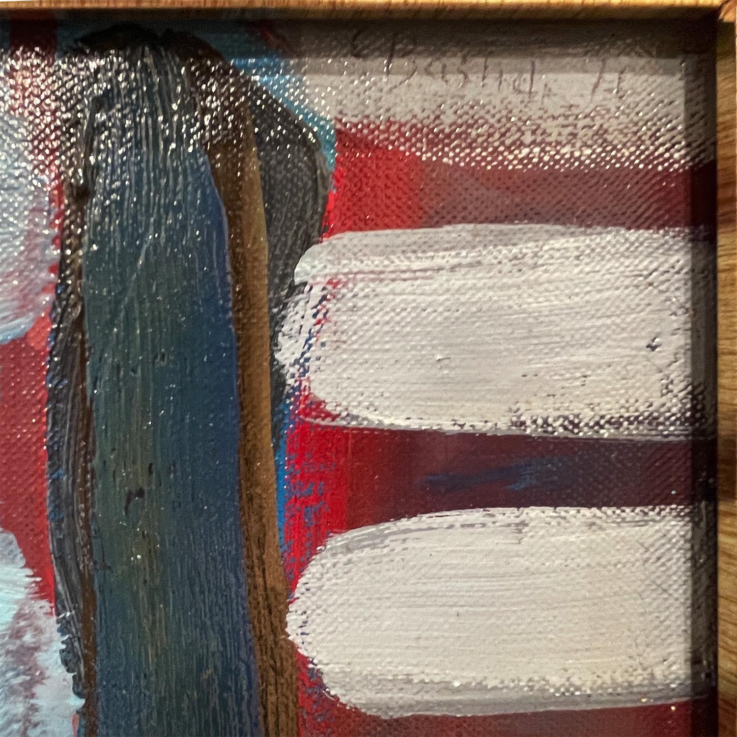 Tela Pittura a olio astratta d'epoca del XX secolo di Christiane Bastide in vendita