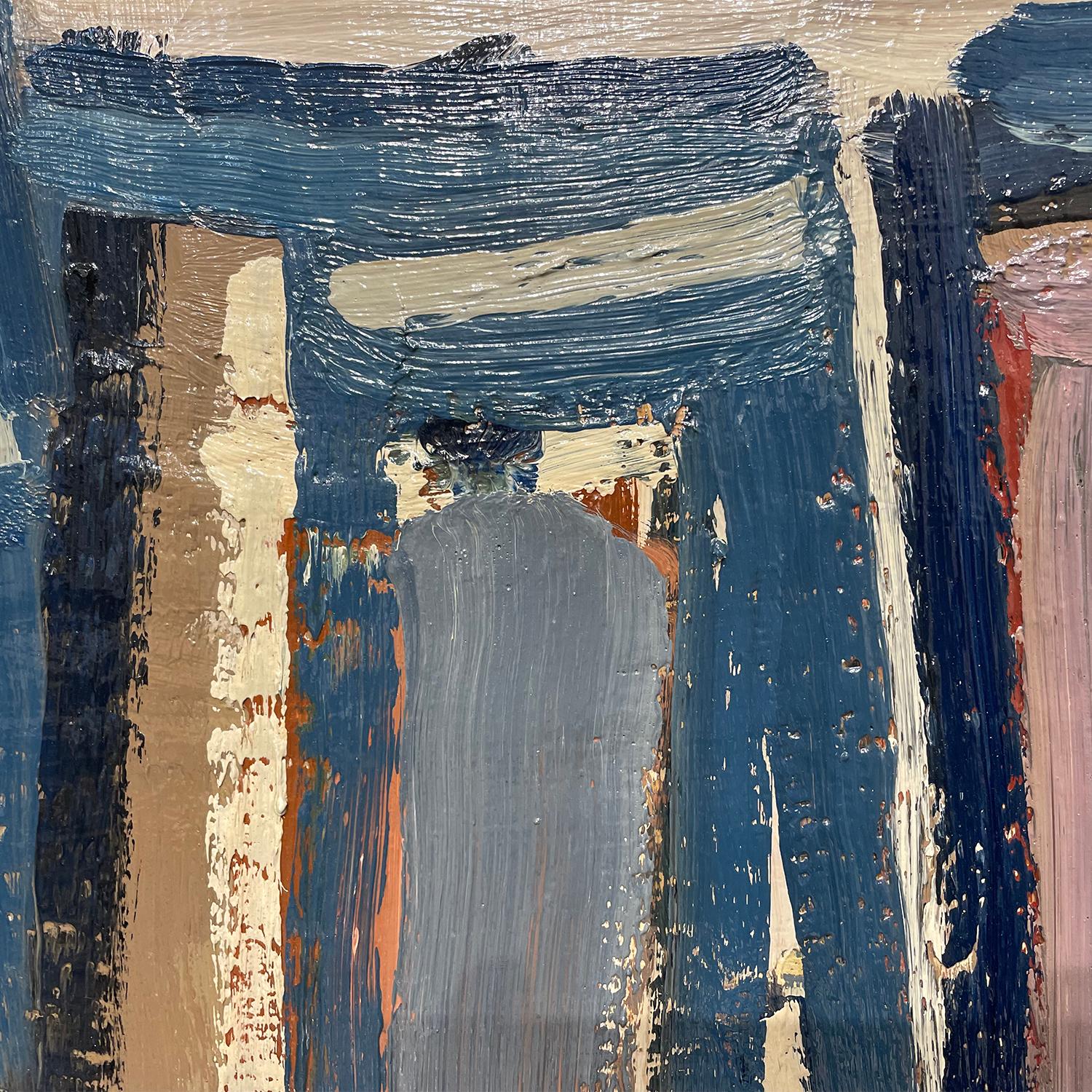 Interior moderno francés del siglo XX Pintura al óleo sobre lienzo de Daniel Clesse en Bueno estado para la venta en West Palm Beach, FL