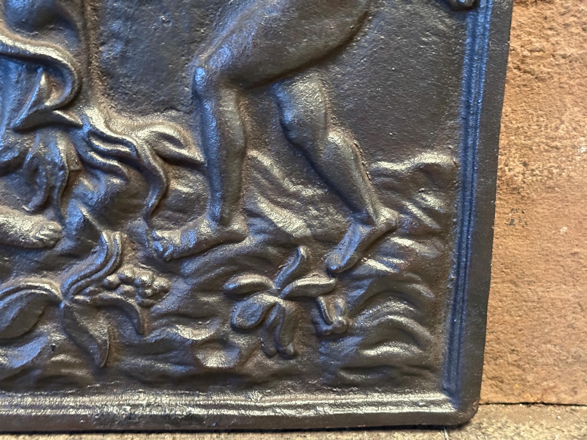 20th Century French Modernist 'Adam and Eve' Fireback For Sale 5