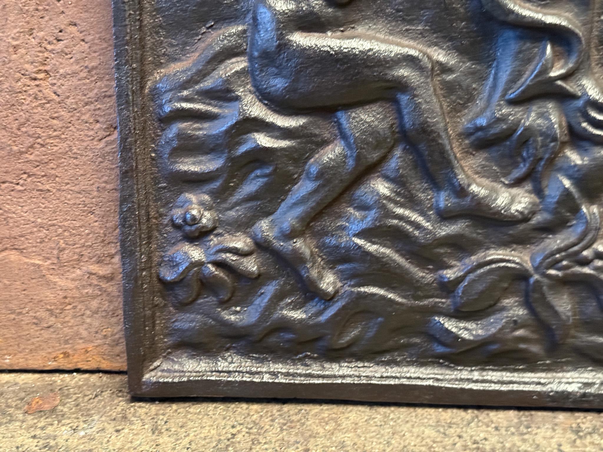 20th Century French Modernist 'Adam and Eve' Fireback For Sale 6
