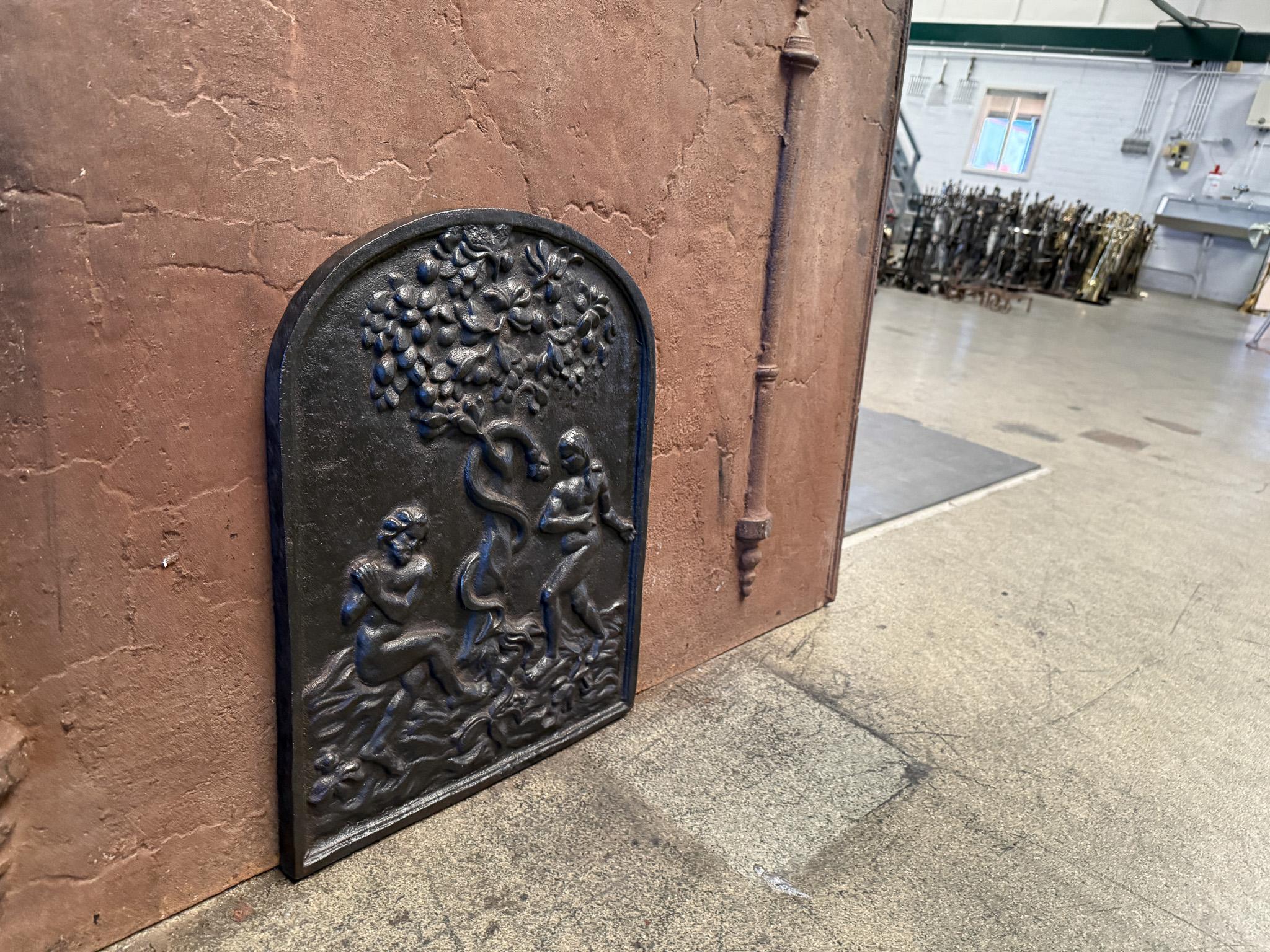 20th Century French Modernist 'Adam and Eve' Fireback For Sale 7