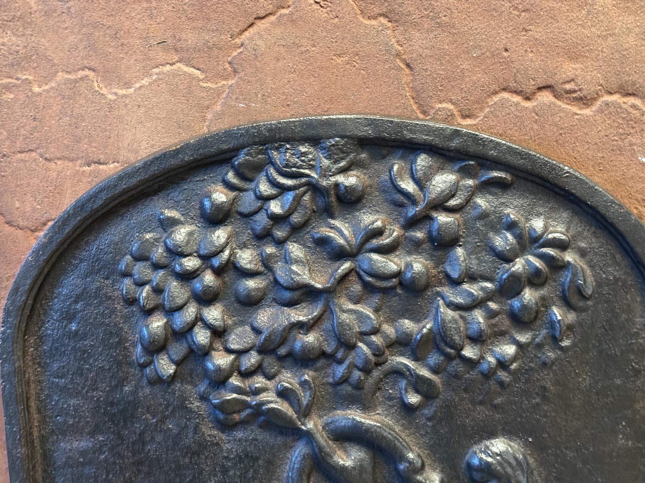 20th Century French Modernist 'Adam and Eve' Fireback For Sale 2