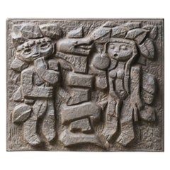 20th Century French Modernist 'Adam and Eve' Fireback