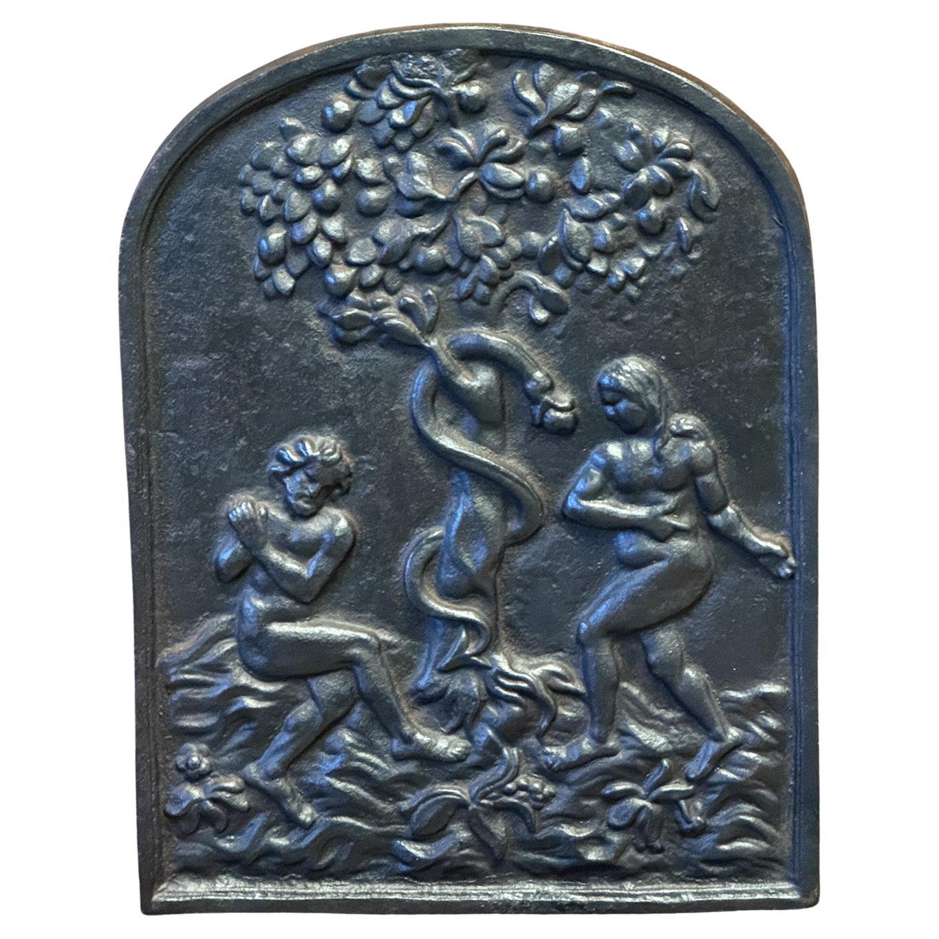 20th Century French Modernist 'Adam and Eve' Fireback