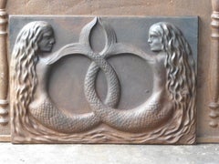 20th Century French Modernist 'Mermaid' Fireback