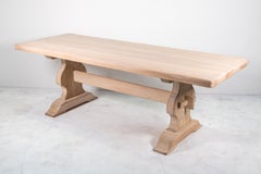 20th Century French Monastery Dinning Table Bleached