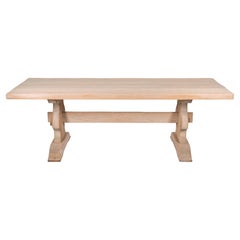 20th Century French Monastery Dinning Table Bleached