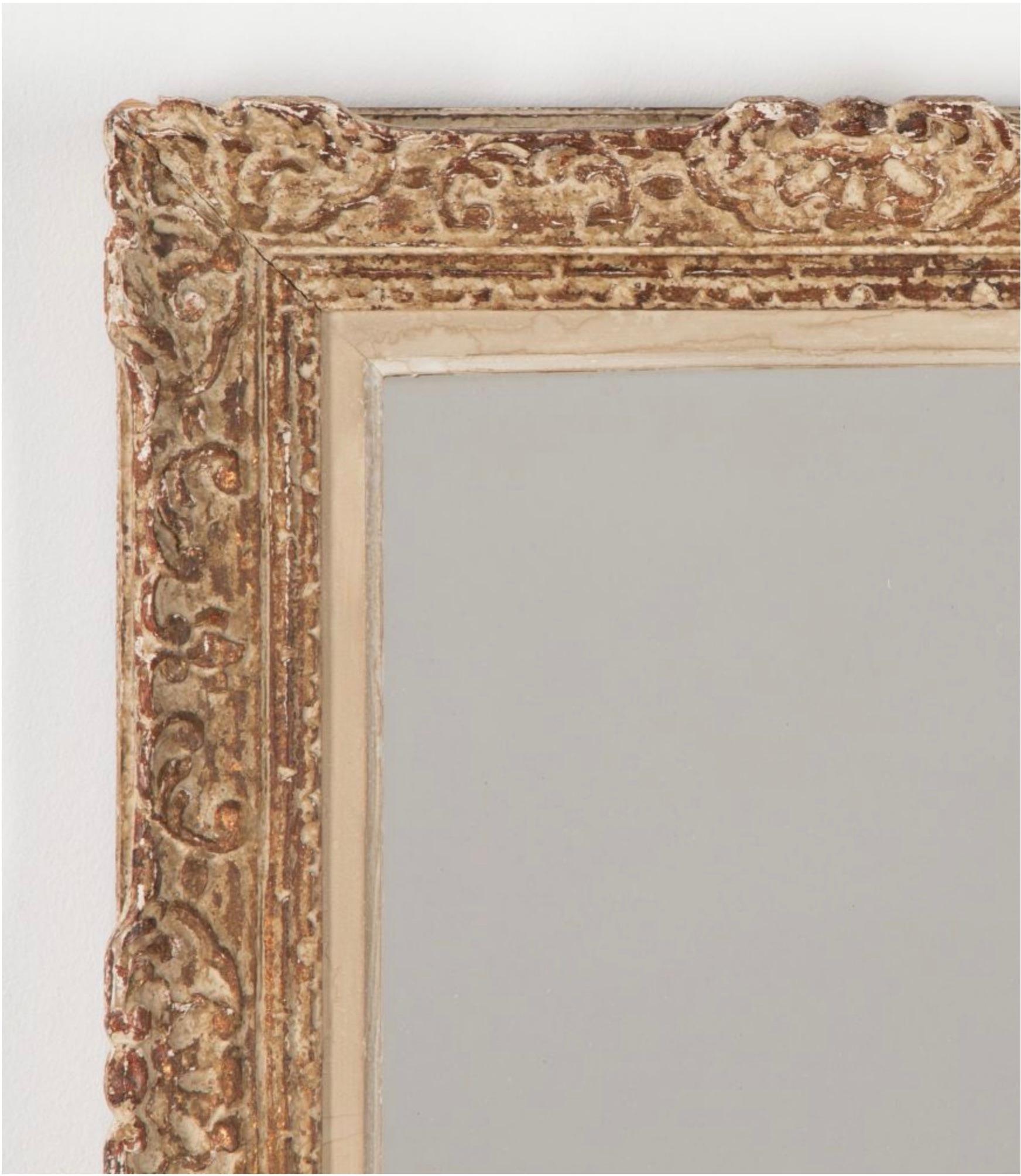 20ième siècle Miroir sculpté Montparnasse français du 20e siècle en vente