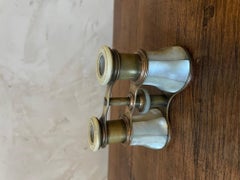 20th Century French Mother-of-pearl and Brass Opera Binoculars