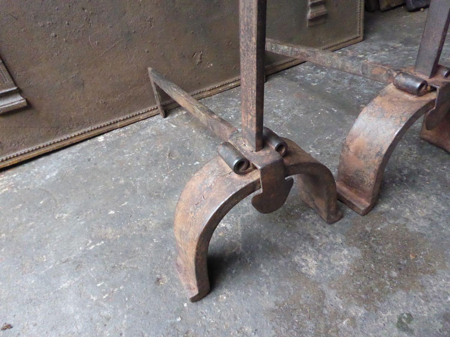 20th Century French Napoleon III Style Andirons or Firedogs For Sale 1