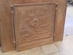 20th Century French Napoleon III Style 'Caritas' Fireback / Backsplash