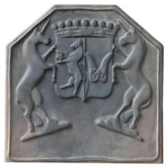 20th Century French Napoleon III Style 'Coat of Arms' Fireback / Backsplash