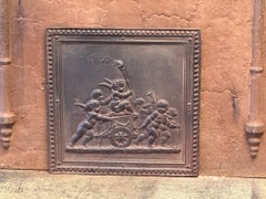 20th Century French Napoleon III Style 'Cupids' Fireback.