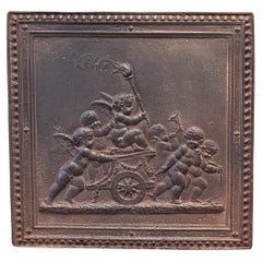 20th Century French Napoleon III Style 'Cupids' Fireback.