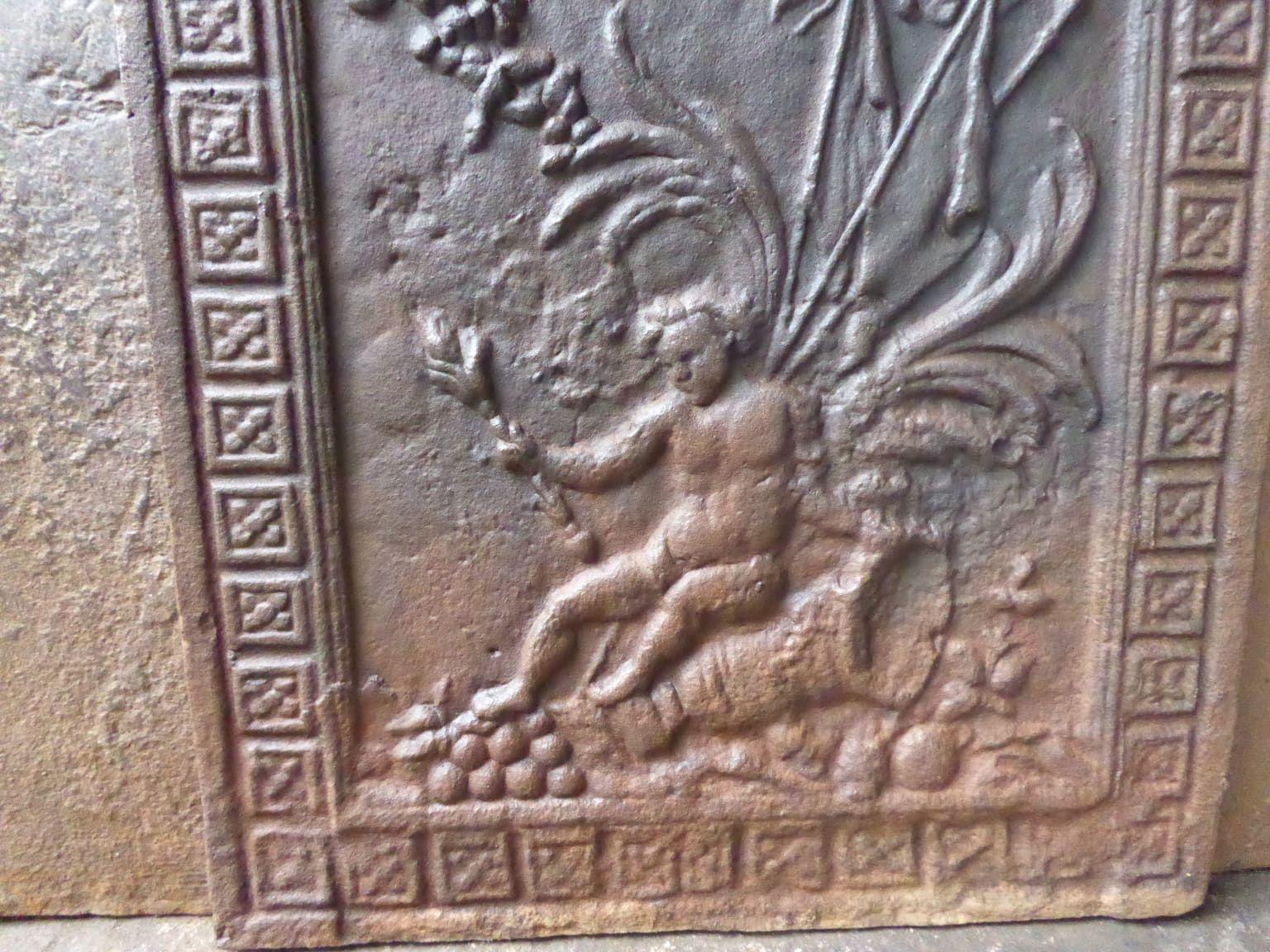 20th Century French Napoleon III Style Fireback / Backsplash In Good Condition For Sale In Soest, NL