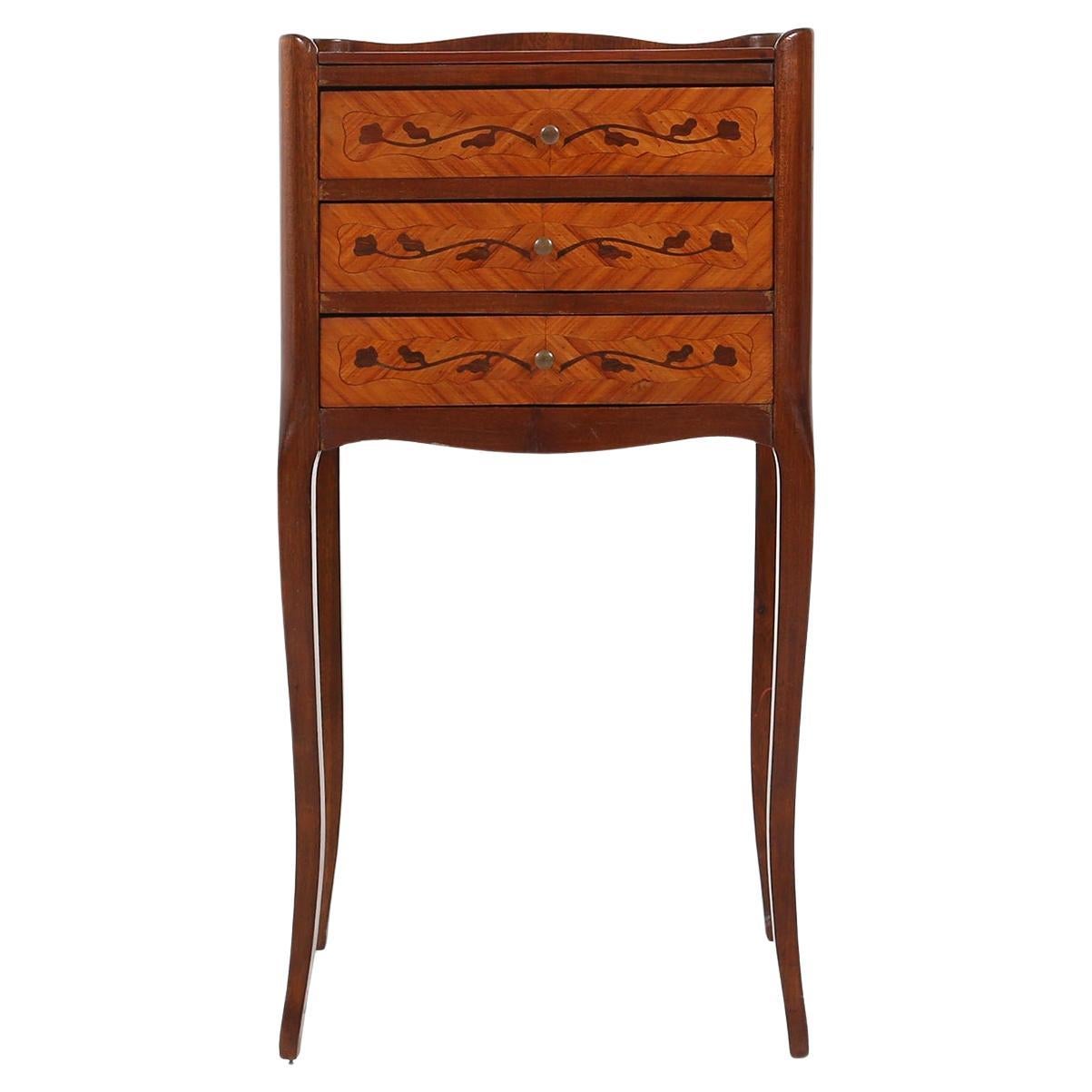 20th Century French Napoleon III style nightstand or small cabinet