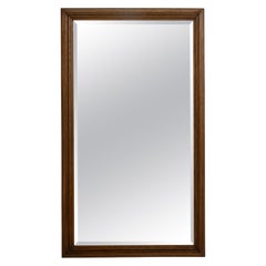 20th Century French Natural Wood Framed Wall Mirror