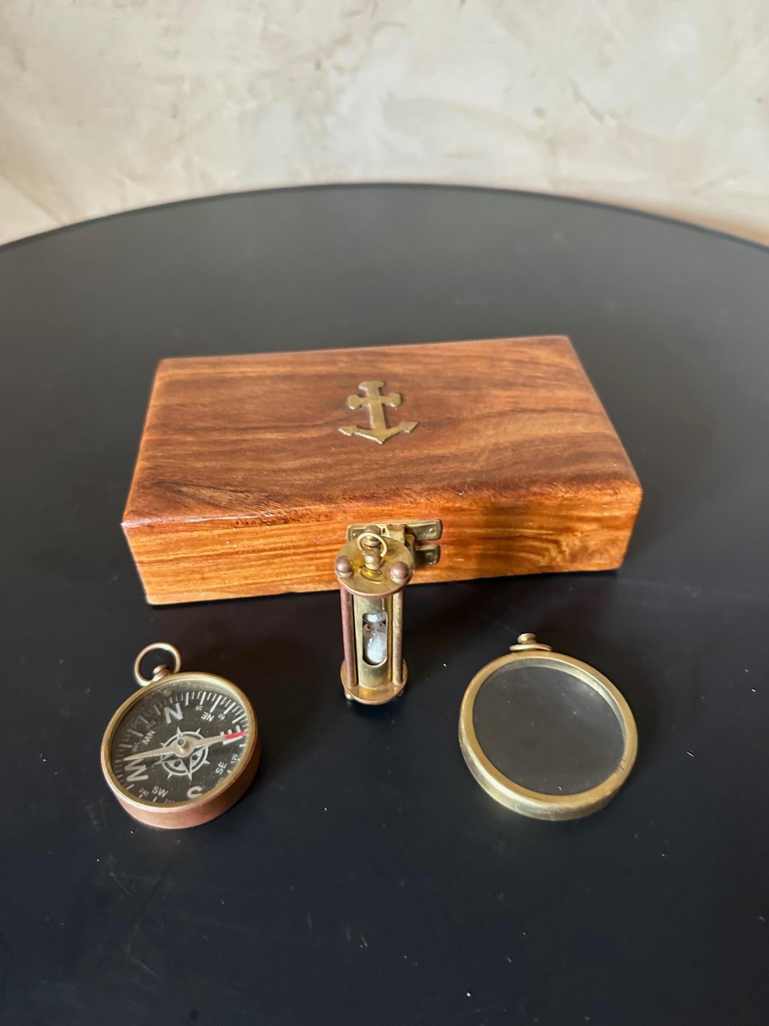 20th century French Nautical Objects Box 3
