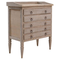 Cassettiera in legno neoclassica francese del XX secolo