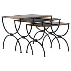 20th Century French Nesting Tables, Set of Three