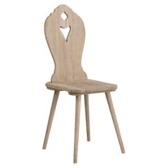 20th Century French Oak Alpine Dining Chair