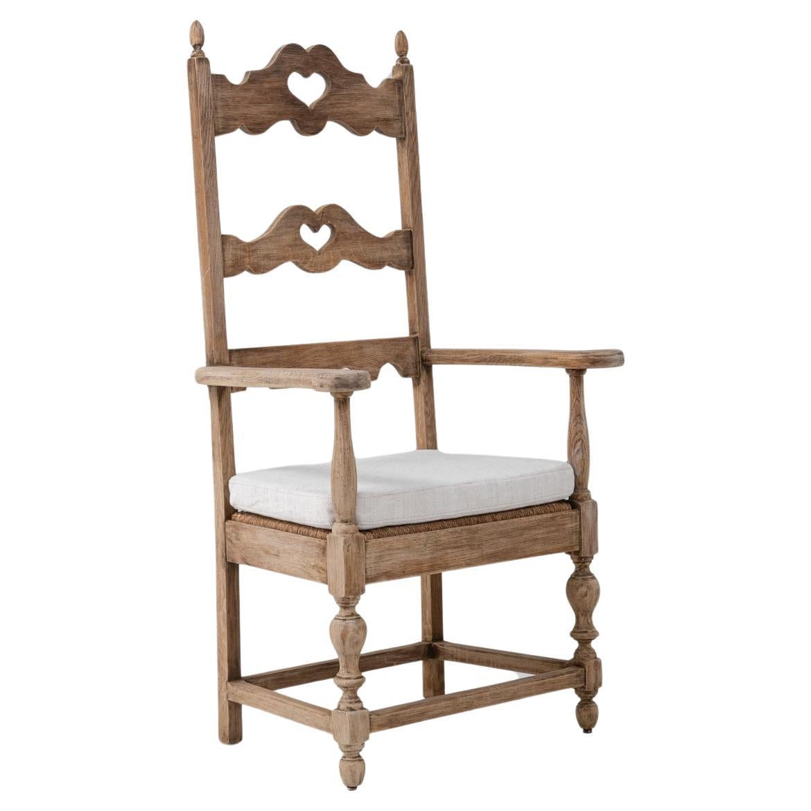 Sillón francés de roble del siglo XX