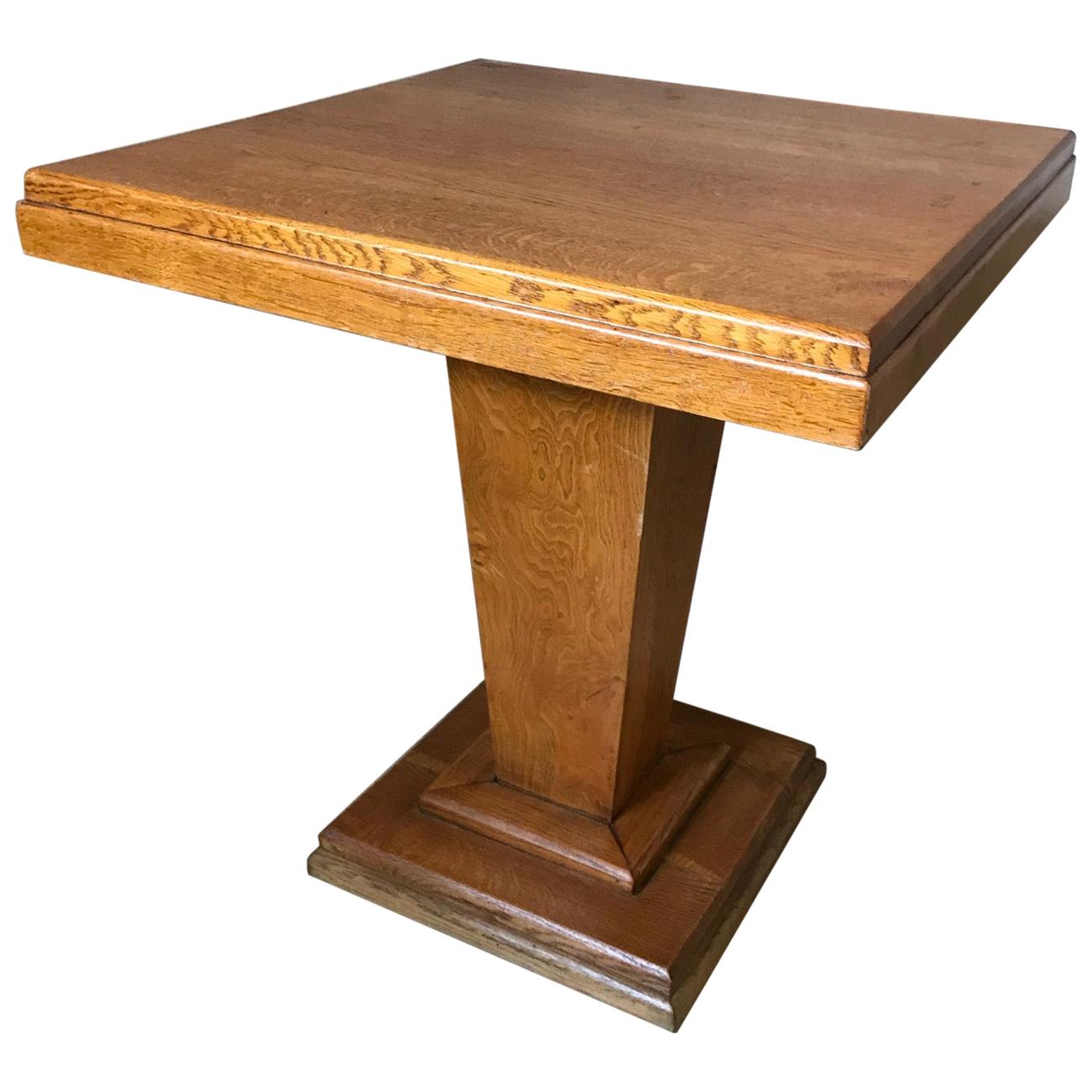 20th Century French Oak Art Deco Guéridon, 1930s