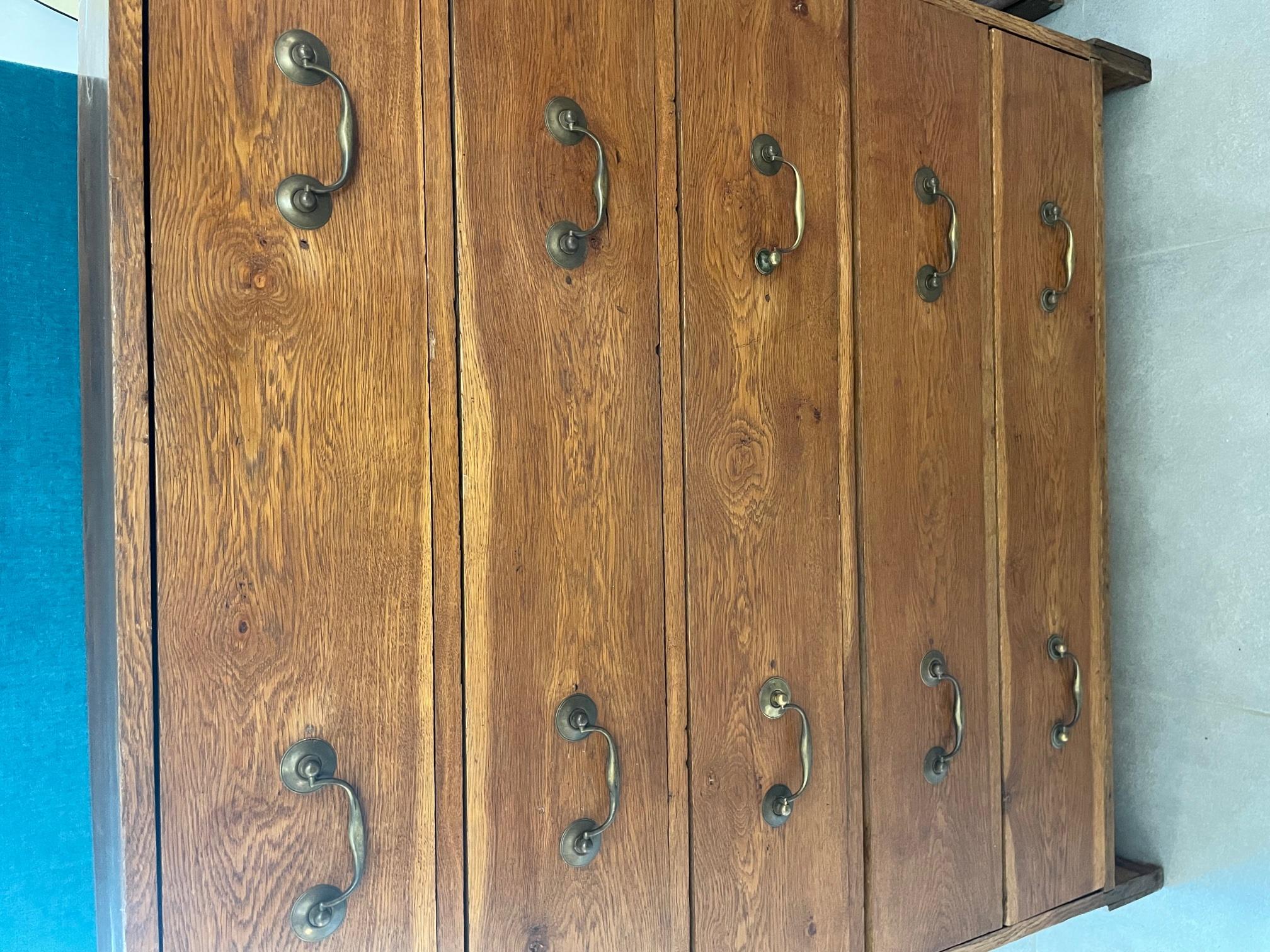 Mid-20th Century 20th Century French Oak Chest of Drawer For Sale